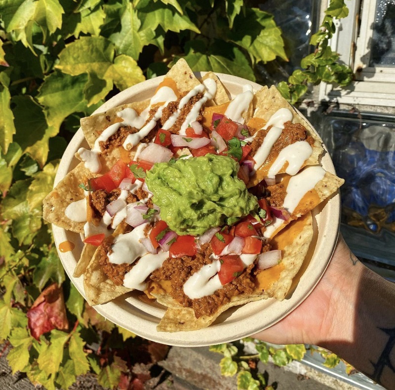 Nachos Hell Grande at Street Beet in Detroit - vegan restaurants in detroit