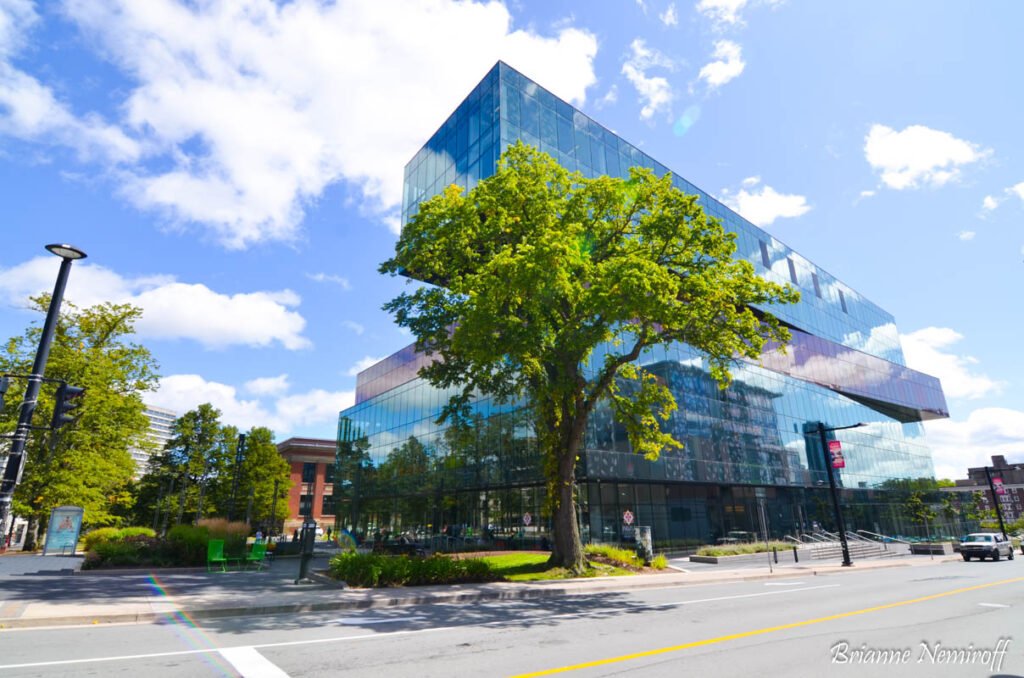 the outside of Halifax Central Library