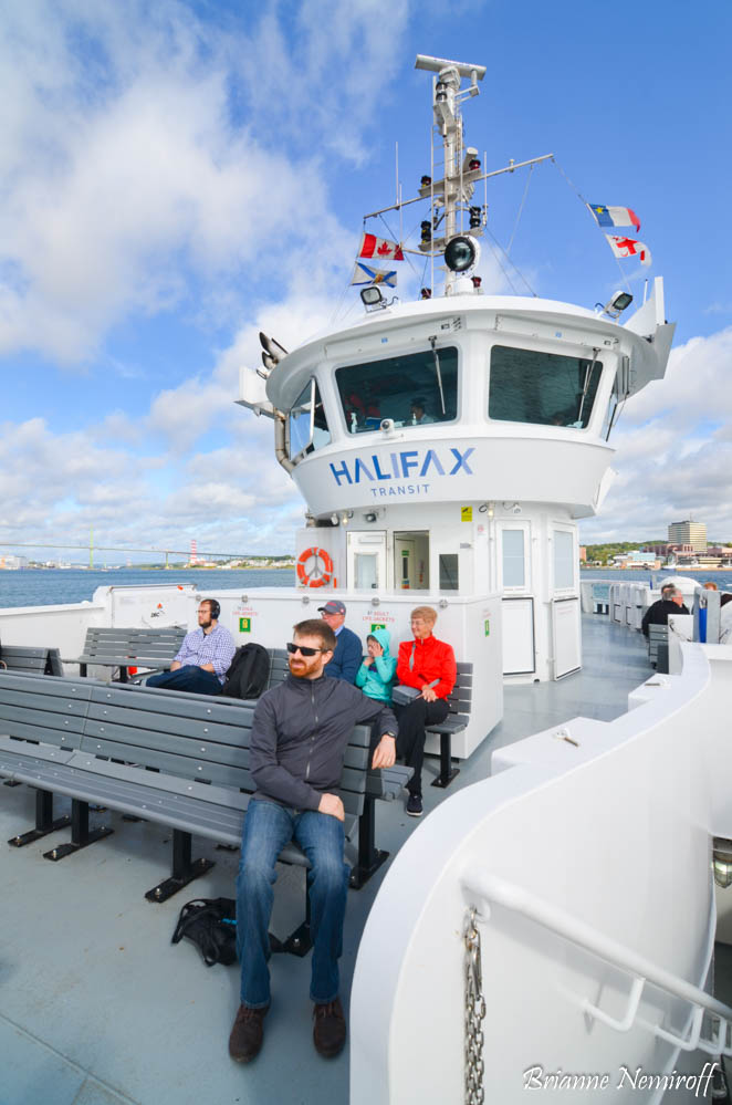 Benjamin Hagerty on the Halifax Harbour Ferry