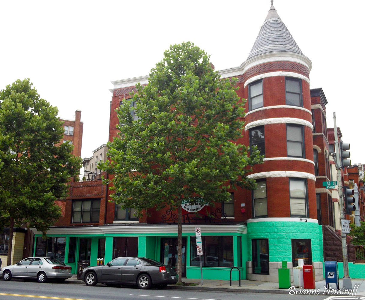 a colorful building along U Street in Washington D.C.