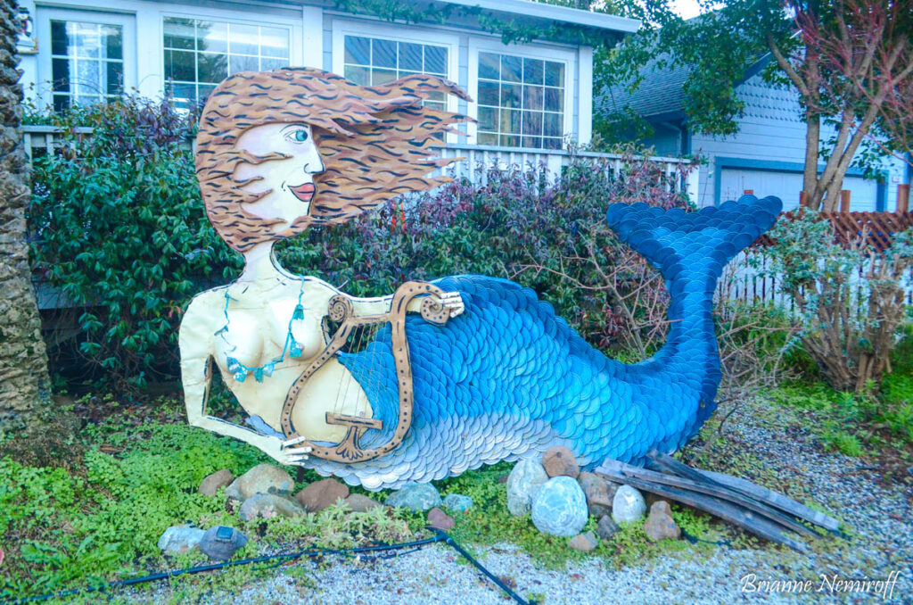 Patrick Amiot sculpture on Florence Avenue in Sebastopol