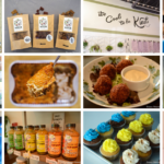 A collage of photos from all of the vegan businesses who participated in this project