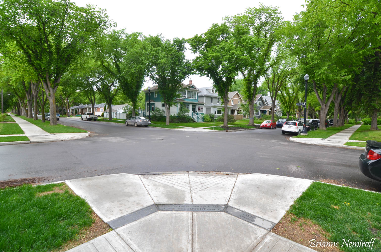 A corner in the neighborhood of Westmount in Edmonton