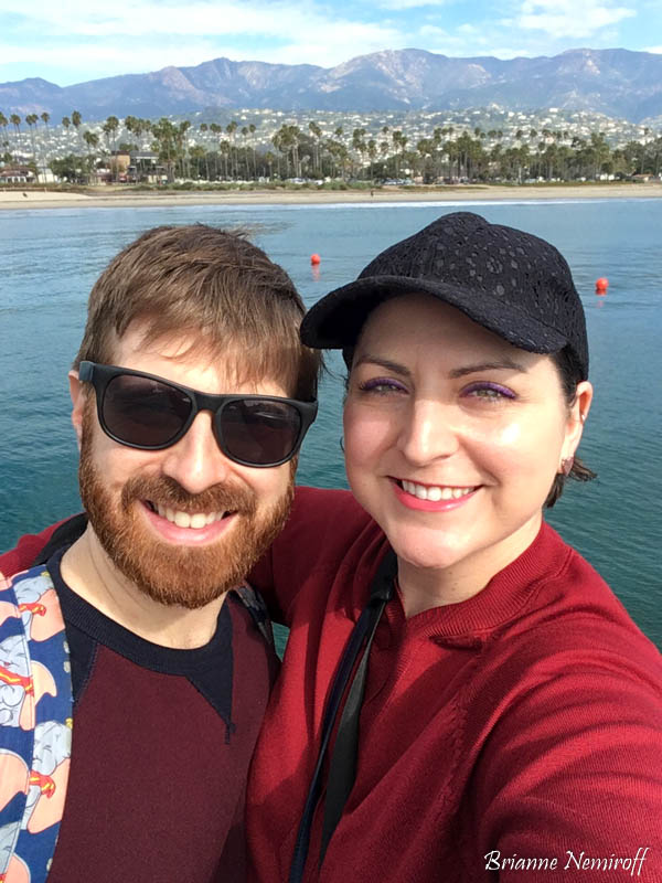 brianne nemiroff and benjamin hagerty of it's bree and ben at Stearns Wharf