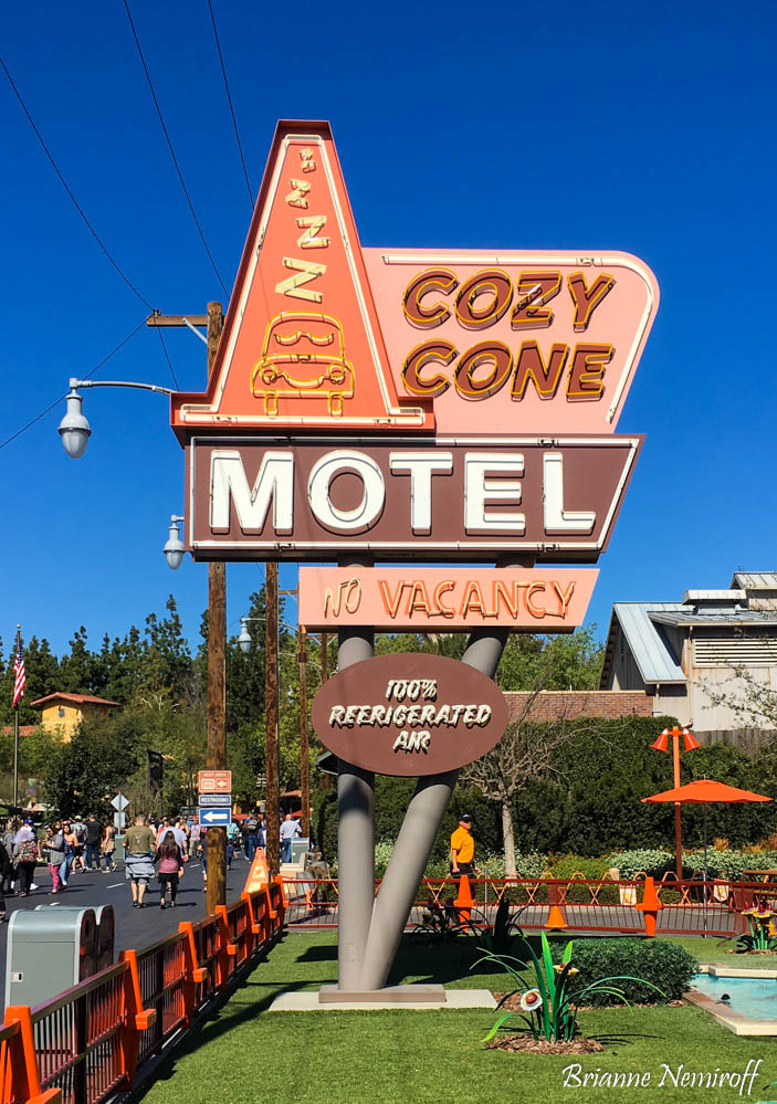 Cozy Cone Motel at Flo's V8 Cafe at Disney California Adventure