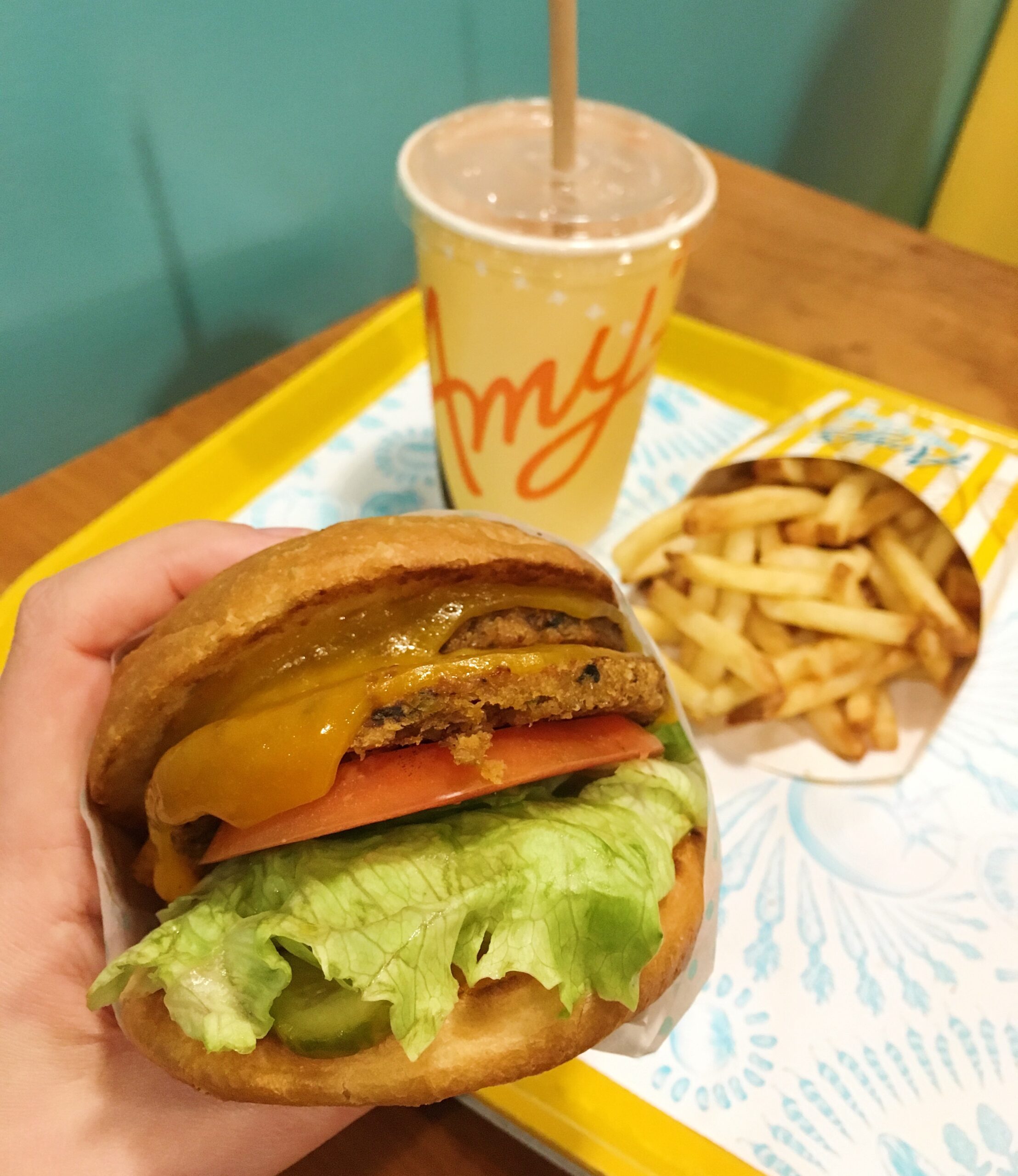 burgers, fries, and a milkshake at amy's drive thru in rohnert park, sonoma county, misconceptions about veganism