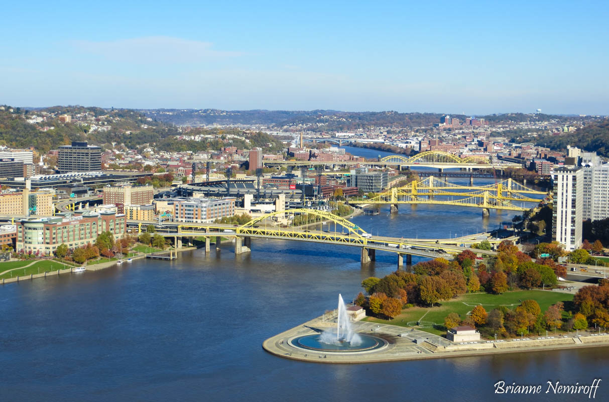 A view of the Pittsburgh skyline from the Duquesne Incline