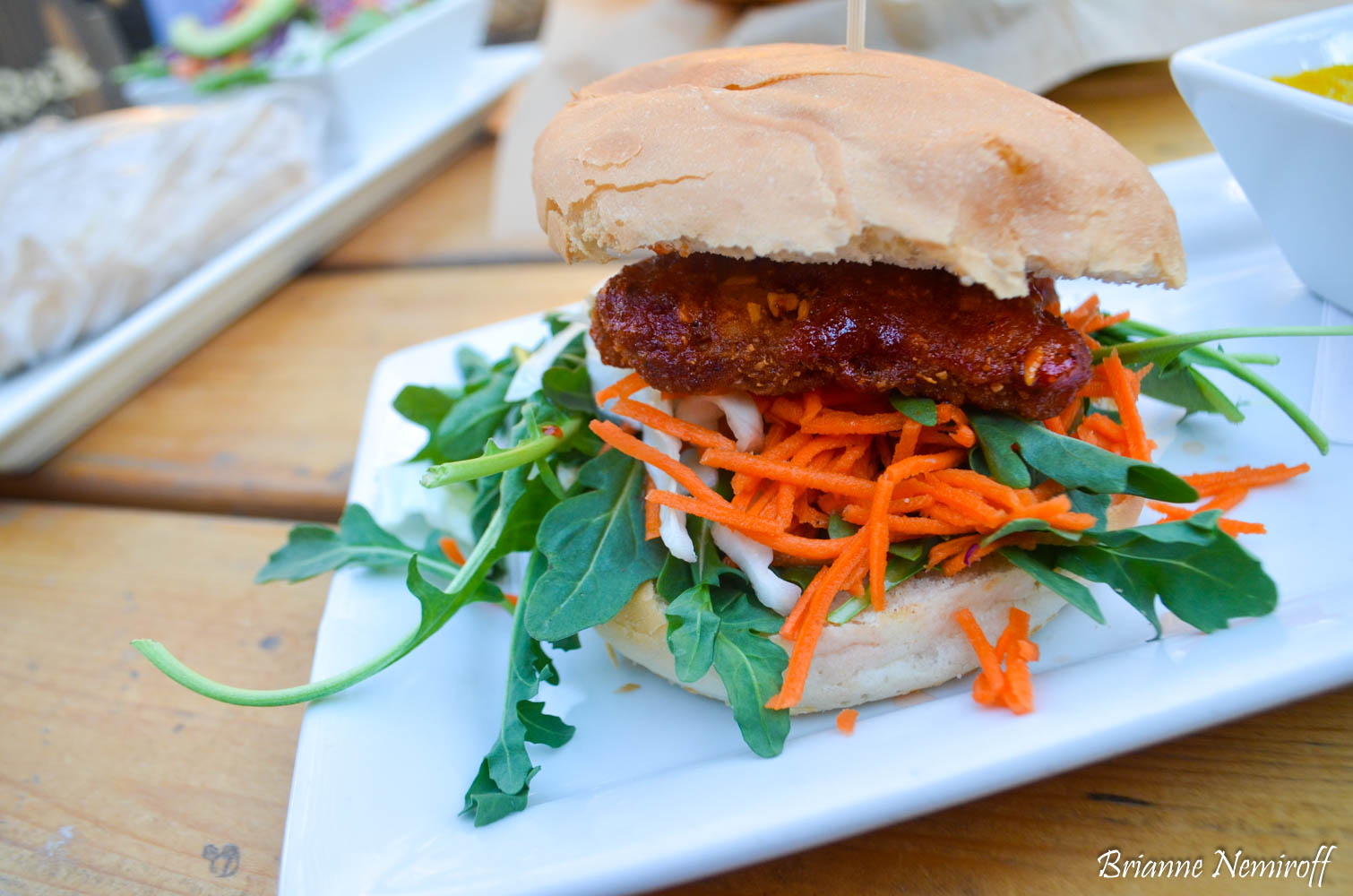 vegan thai chili burger at The Buckingham